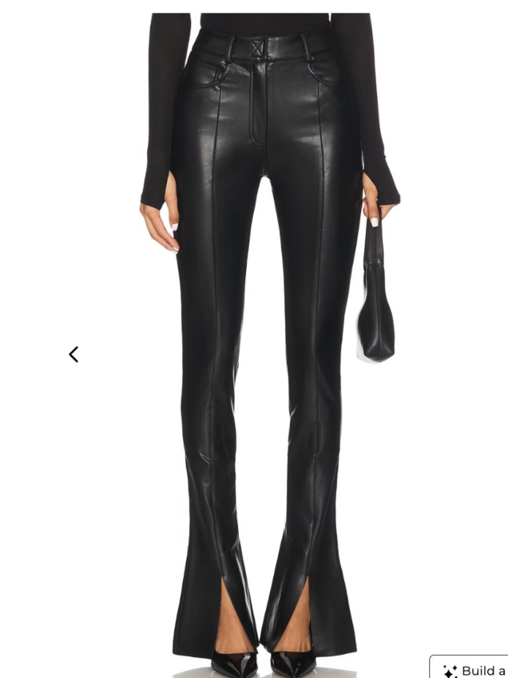 Norma Kamali Spat Jeans in Black size XXS
